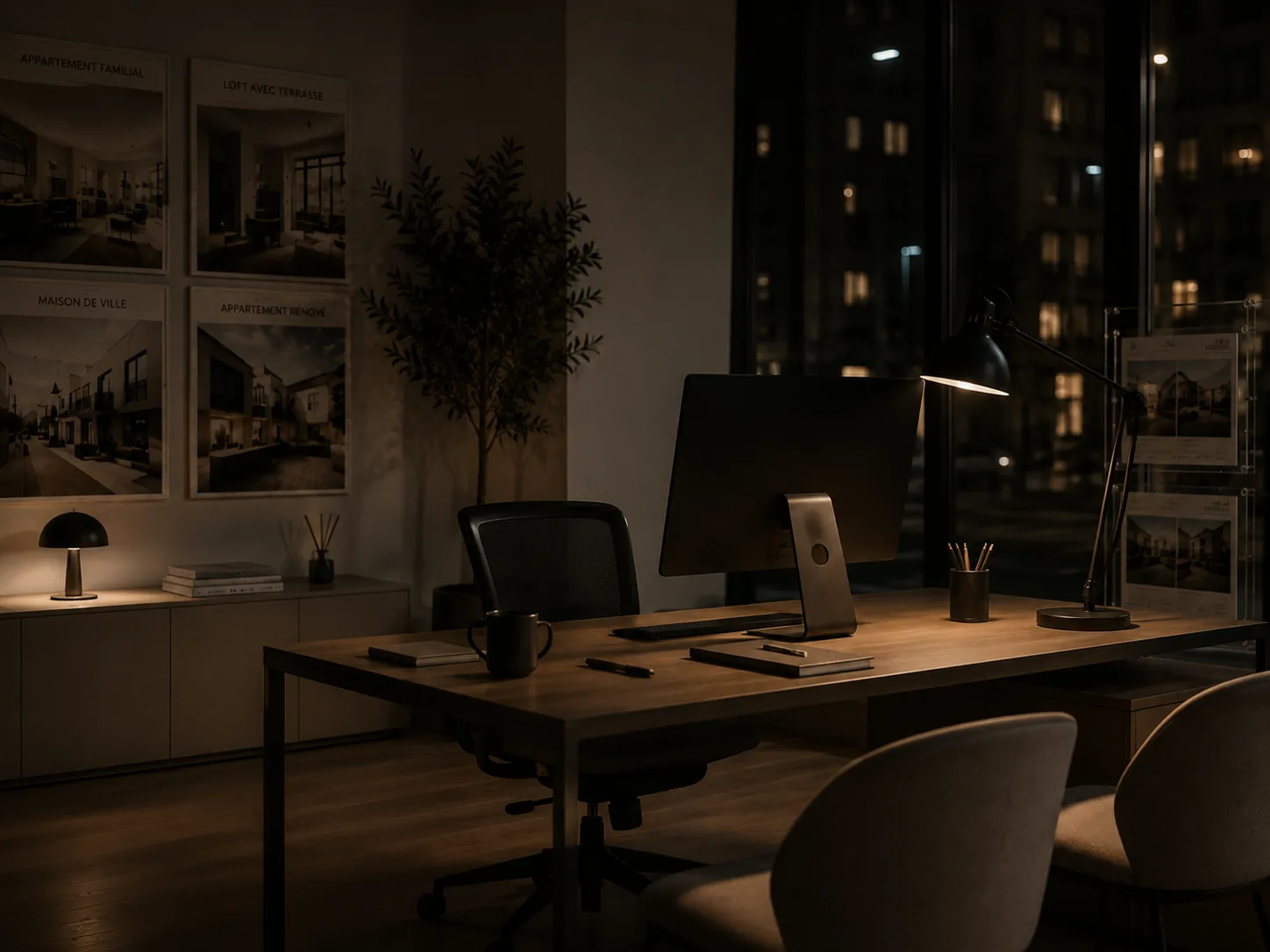 Photo — agence fermée le soir (4:3)